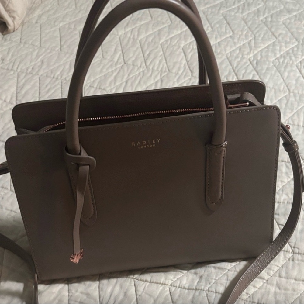 RADLEY LONDON Taupe/Brown Structured Satchel